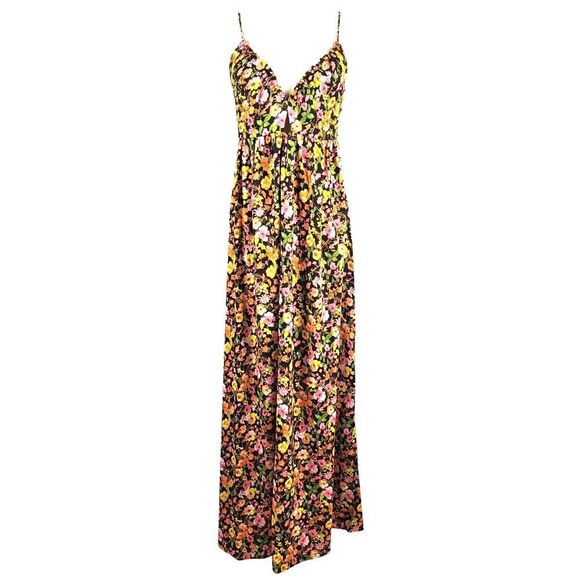 NEW VERO MODA Small Multi-Color Floral Singlet Ankle Dress Tropical Casual Beach - Picture 3 of 15